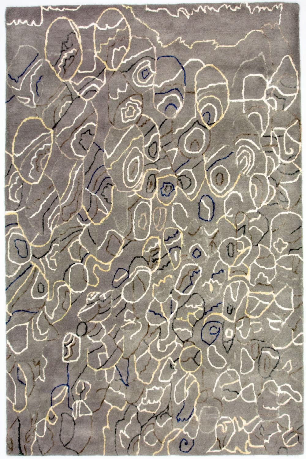 Designermatta - 243 x 155 cm - silver