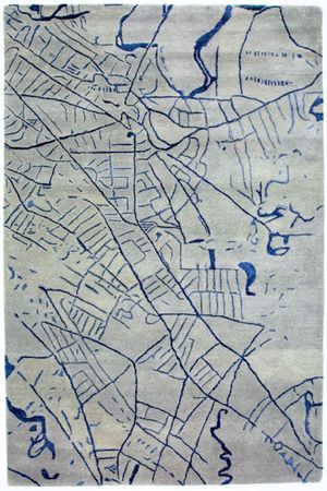 Tapete de desenhador - 241 x 153 cm - prata