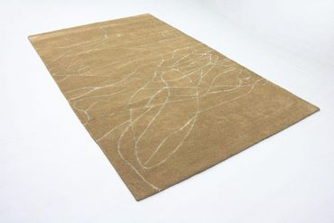 Alfombra de diseño - 243 x 150 cm - marrón