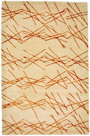 Tappeto di design - 199 x 137 cm - beige