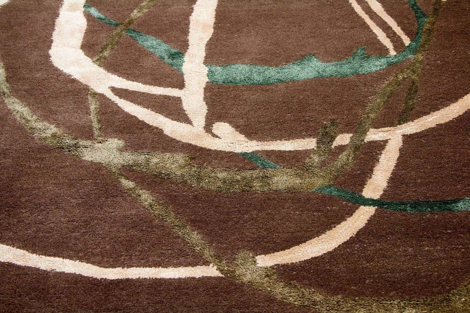 Designer Rug - 244 x 152 cm - brown