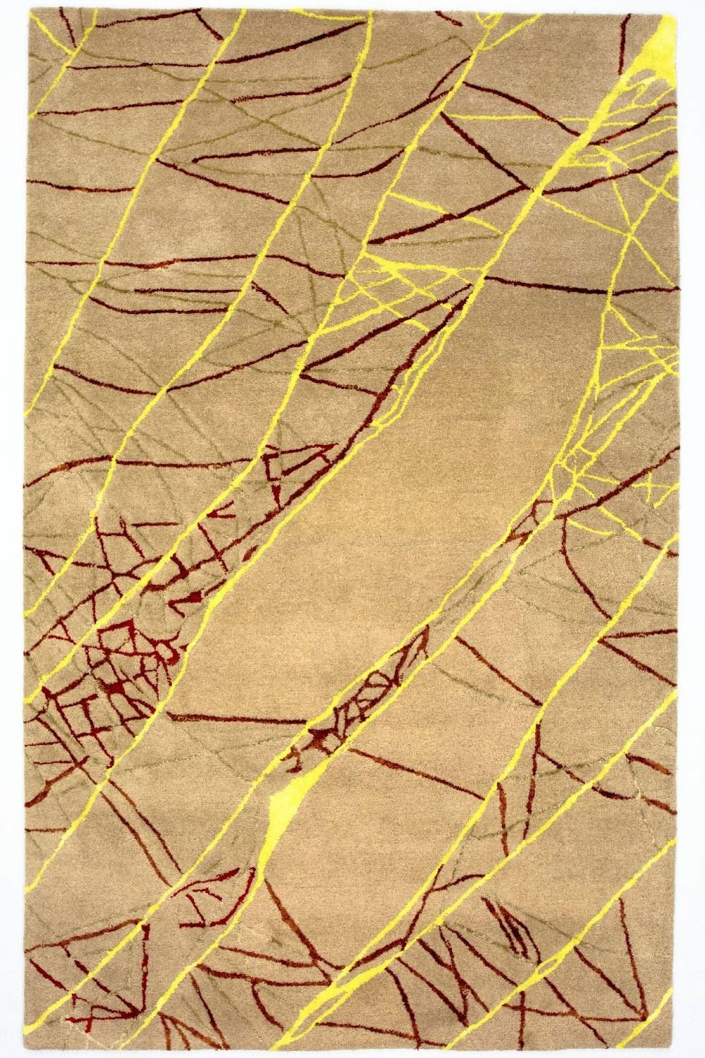 Designer Rug - 243 x 152 cm - brown