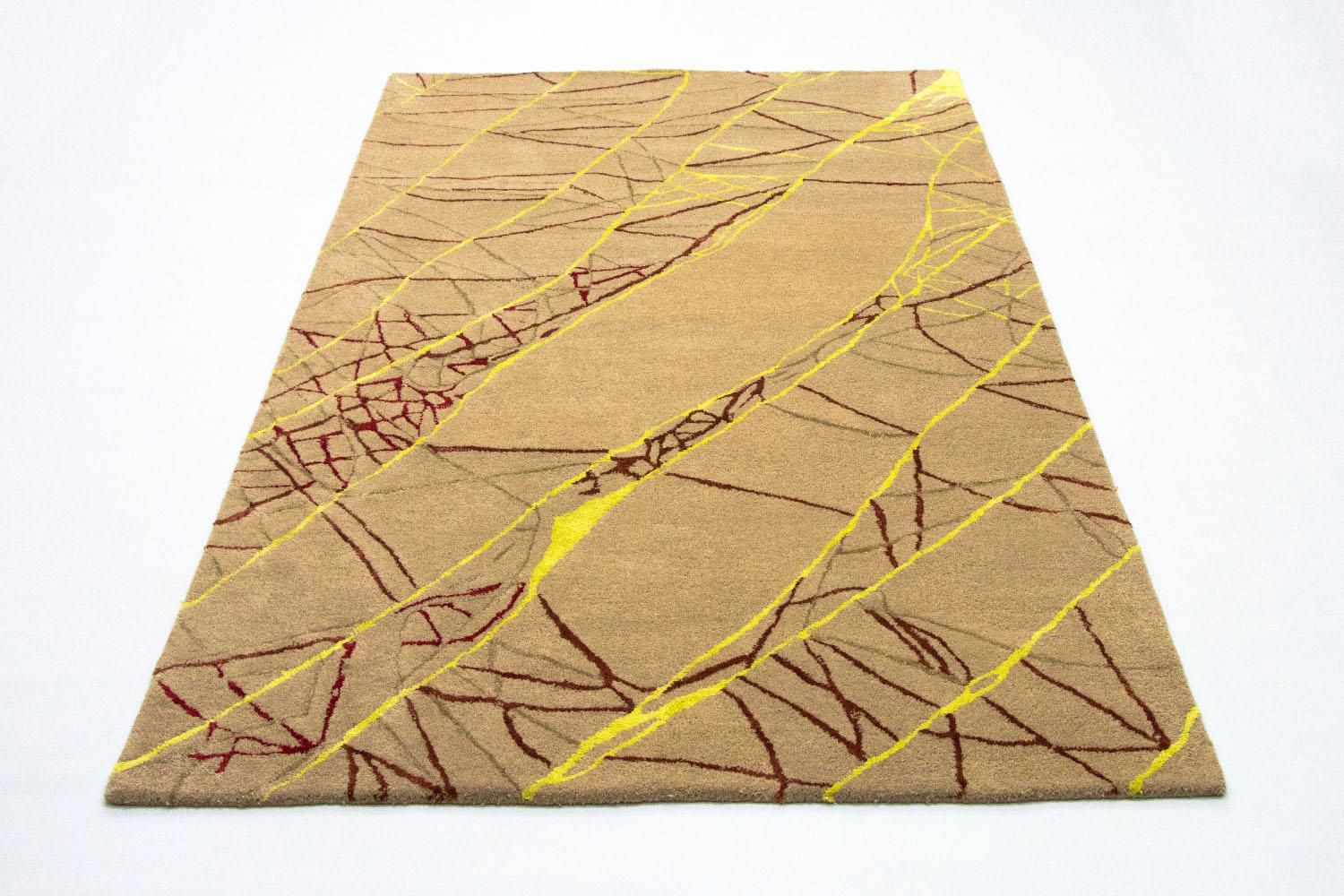 Tapis design - 243 x 152 cm - marron