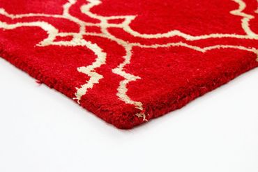 Alfombra de lana - 240 x 152 cm - rojo