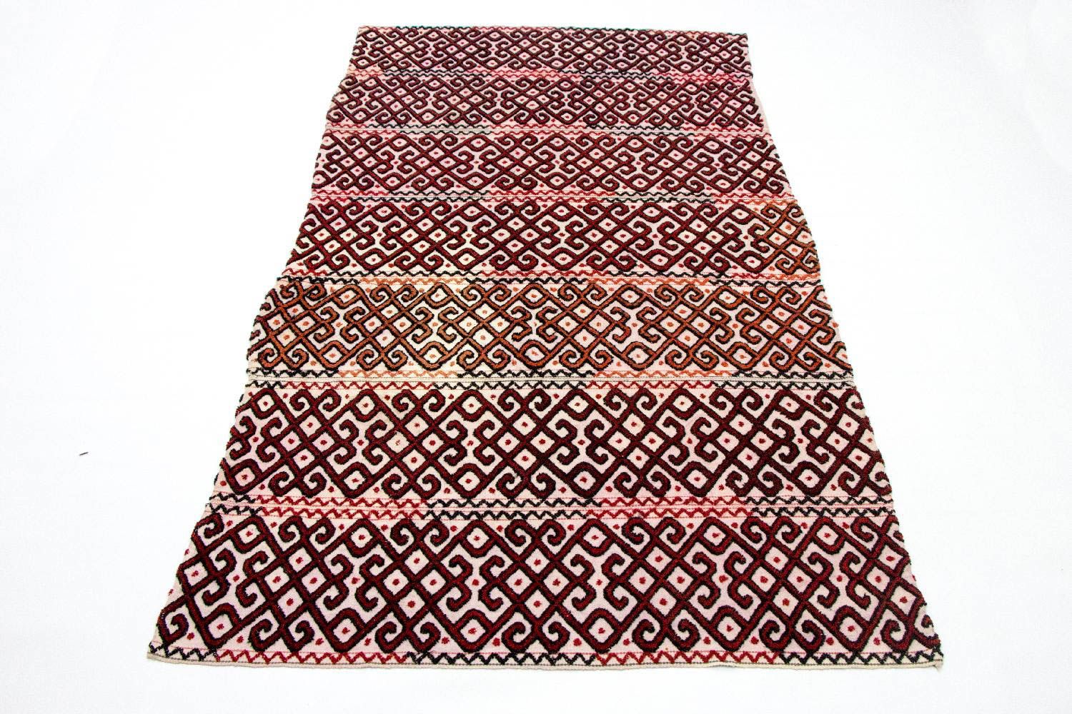 Corredor Tapete Kelim - Oriental - 240 x 127 cm - multicolorido