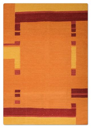 Kelim Rug - Trendy - 205 x 145 cm - orange