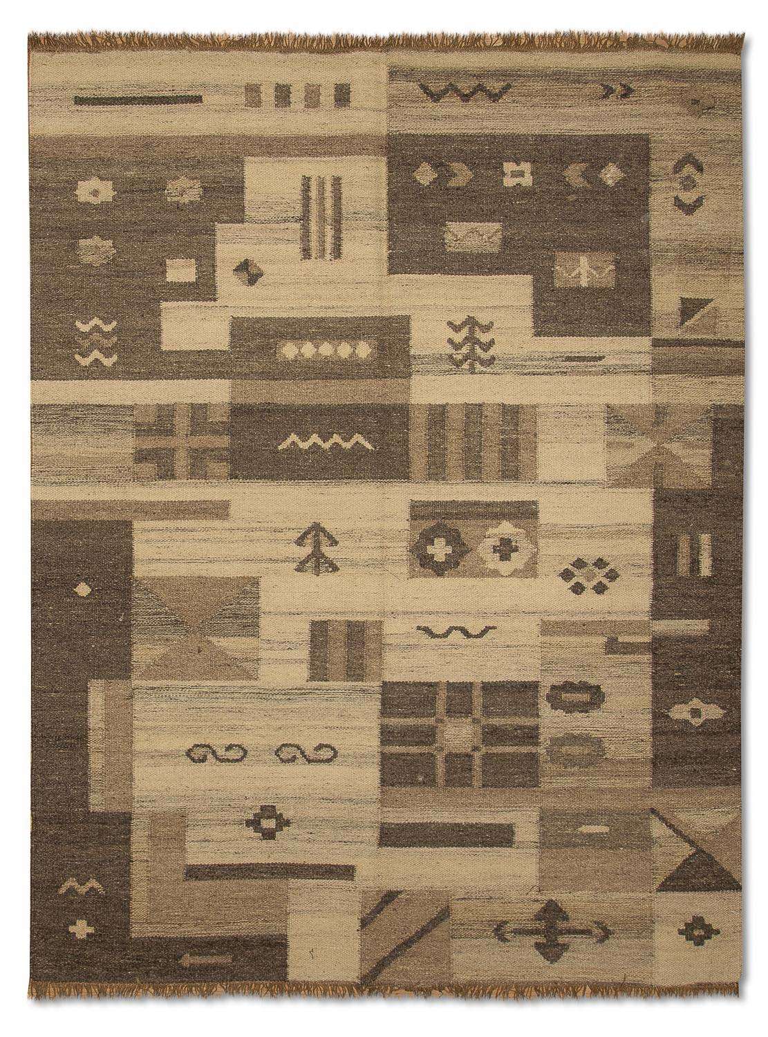 Kelim tapijt - Trendy - 200 x 140 cm - natuur