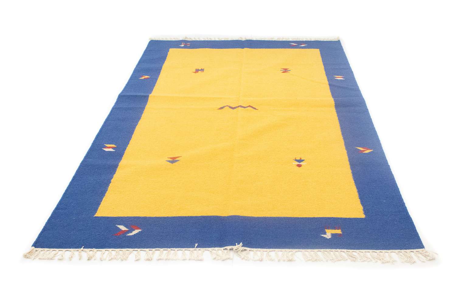 Kelim tapijt - Trendy - 200 x 140 cm - geel