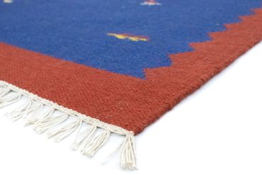 Tapis Kelim - Tendance - 180 x 120 cm - bleu