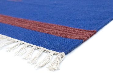 Tapis Kelim - Tendance - 180 x 120 cm - bleu