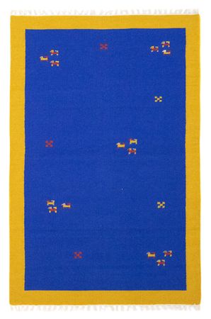 Tapis Kelim - Tendance - 180 x 120 cm - bleu