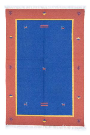 Kelim tapijt - Trendy - 200 x 140 cm - blauw