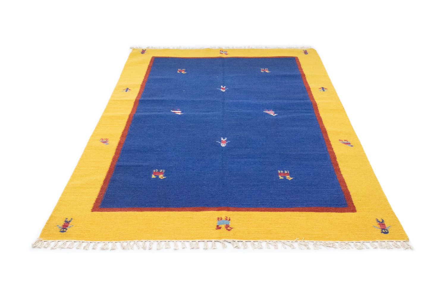 Kelim tapijt - Trendy - 200 x 140 cm - blauw