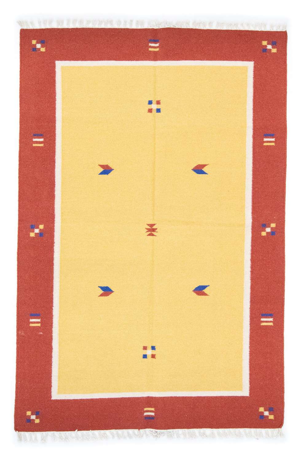 Kelimský koberec - Trendy - 200 x 140 cm - žlutá