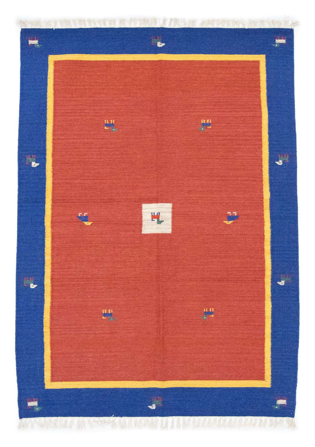 Kelimský koberec - Trendy - 200 x 140 cm - oranžová
