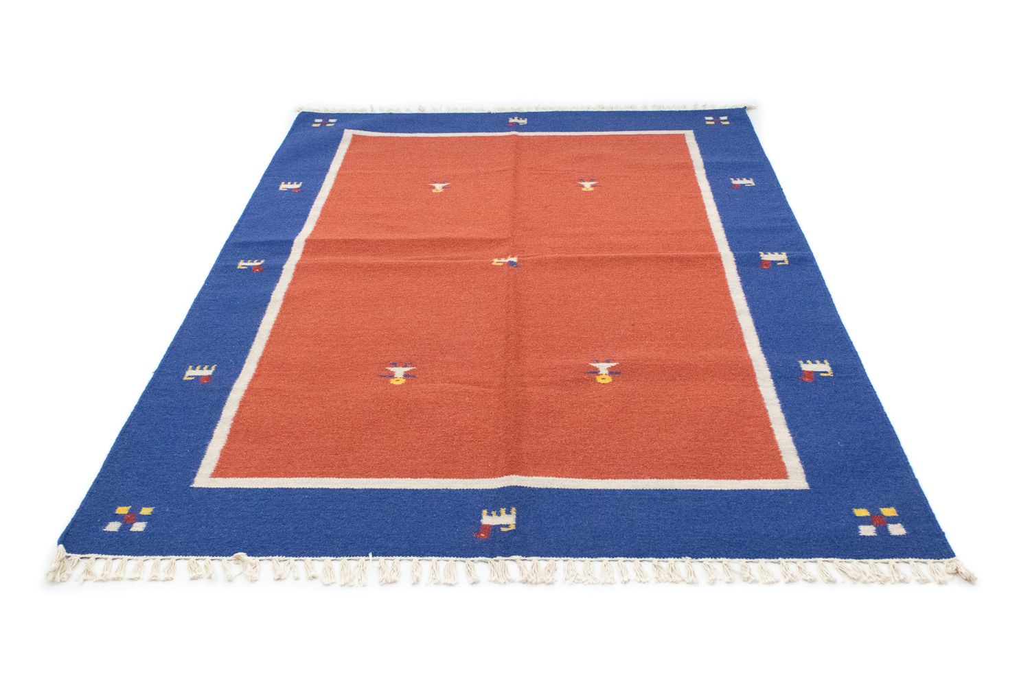 Alfombra Kelim - Tendencia - 200 x 140 cm - rojo