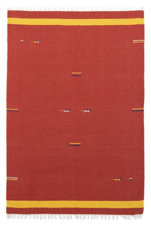 Alfombra Kelim - Tendencia - 200 x 140 cm - rojo