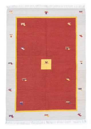 Alfombra Kelim - Tendencia - 200 x 140 cm - rojo