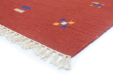 Kelim tapijt - Trendy - 200 x 140 cm - rood