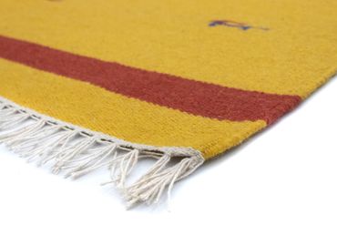 Tapis Kelim - Tendance - 180 x 120 cm - jaune