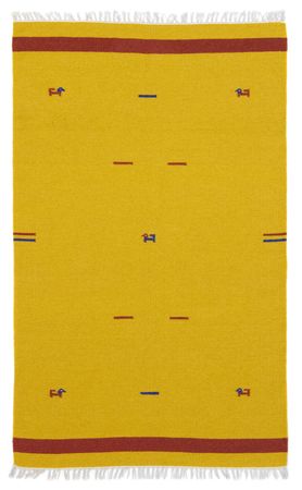 Tappeto Kelim - Tendenza - 180 x 120 cm - giallo