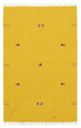 Tapis Kelim - Tendance - 180 x 120 cm - jaune