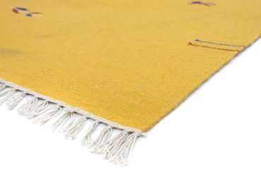 Tapis Kelim - Tendance - 180 x 120 cm - jaune