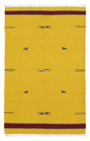 Alfombra Kelim - Tendencia - 180 x 120 cm - amarillo