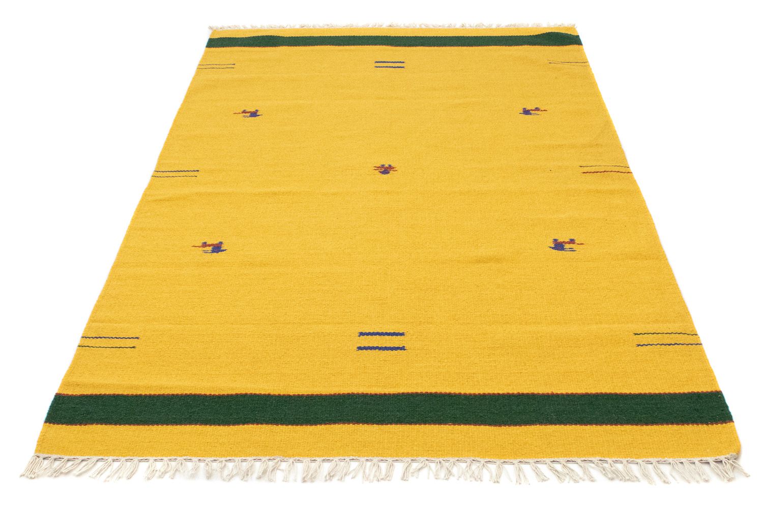 Tappeto Kelim - Tendenza - 180 x 120 cm - giallo