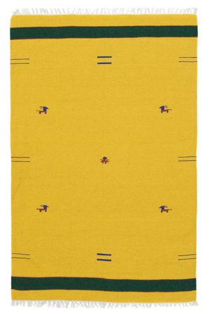 Tappeto Kelim - Tendenza - 180 x 120 cm - giallo