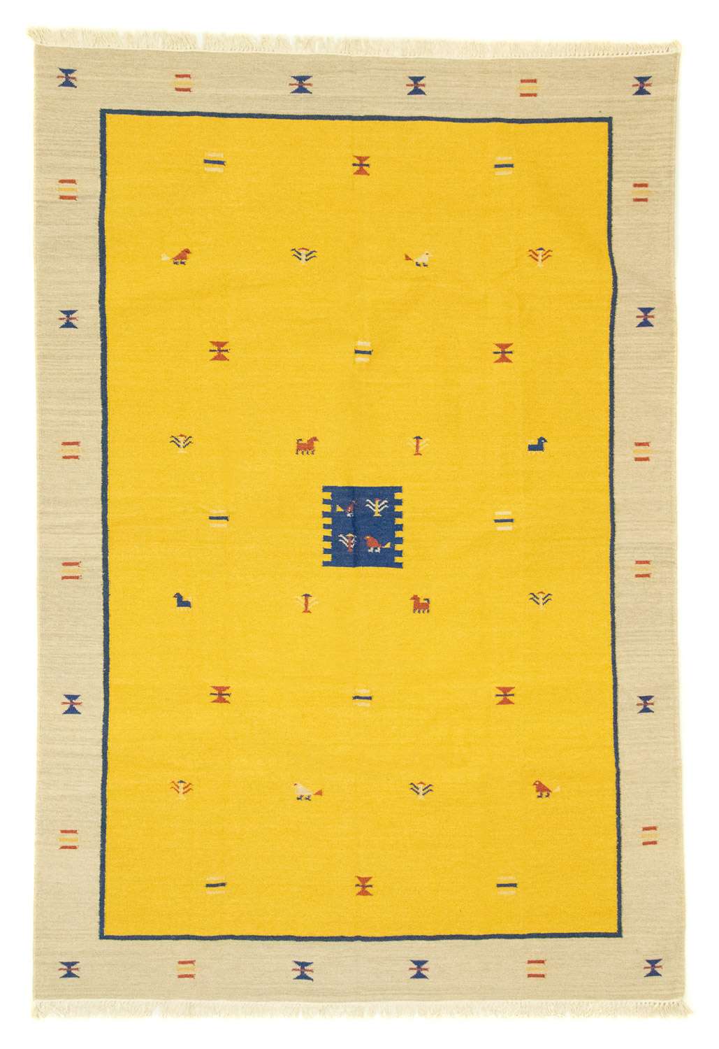 Tapis Kelim - Tendance - 300 x 200 cm - jaune