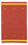 Kelim matta - trendig - 180 x 120 cm - röd