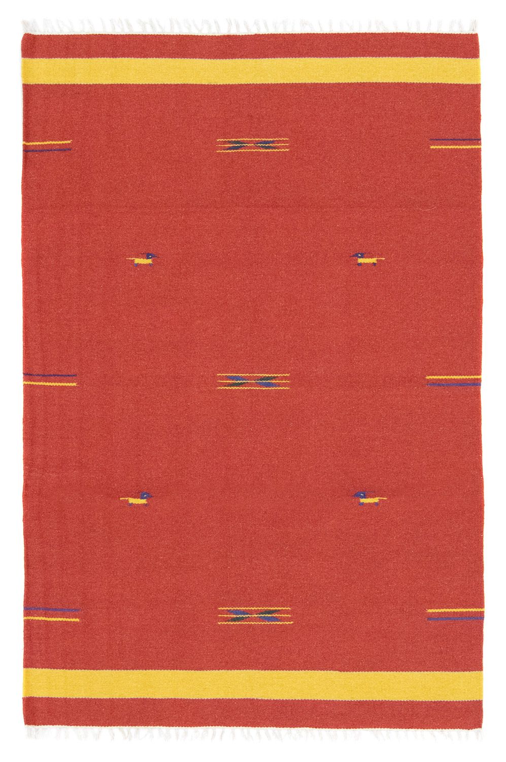 Tapis Kelim - Tendance - 180 x 120 cm - rouge