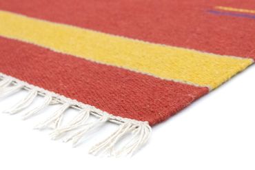 Alfombra Kelim - Tendencia - 180 x 120 cm - rojo