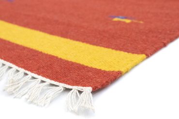 Alfombra Kelim - Tendencia - 180 x 120 cm - rojo