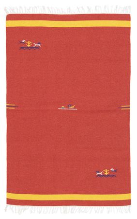 Tapete Kelim - Trendy - 180 x 120 cm - vermelho