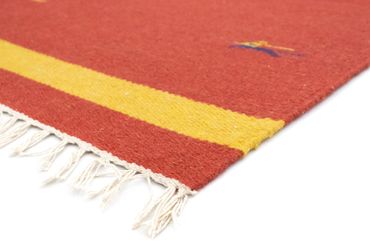 Alfombra Kelim - Tendencia - 180 x 120 cm - rojo