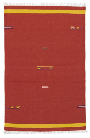 Tapete Kelim - Trendy - 180 x 120 cm - vermelho