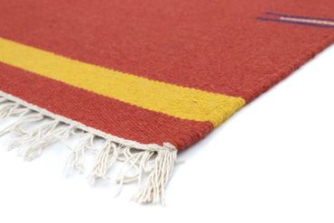 Alfombra Kelim - Tendencia - 180 x 120 cm - rojo