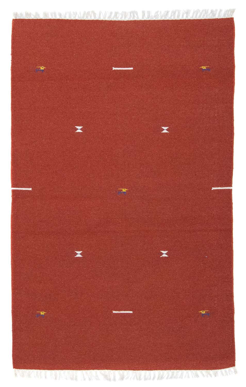Kelim matta - trendig - 180 x 120 cm - röd