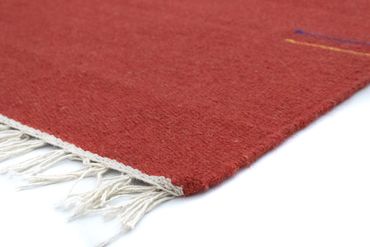 Alfombra Kelim - Tendencia - 180 x 120 cm - rojo