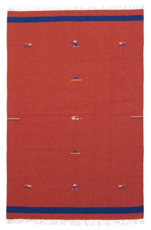 Alfombra Kelim - Tendencia - 180 x 120 cm - rojo