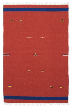 Alfombra Kelim - Tendencia - 180 x 120 cm - rojo