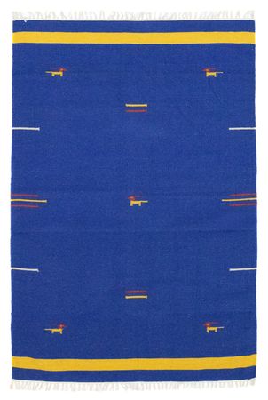 Tapis Kelim - Tendance - 180 x 120 cm - bleu