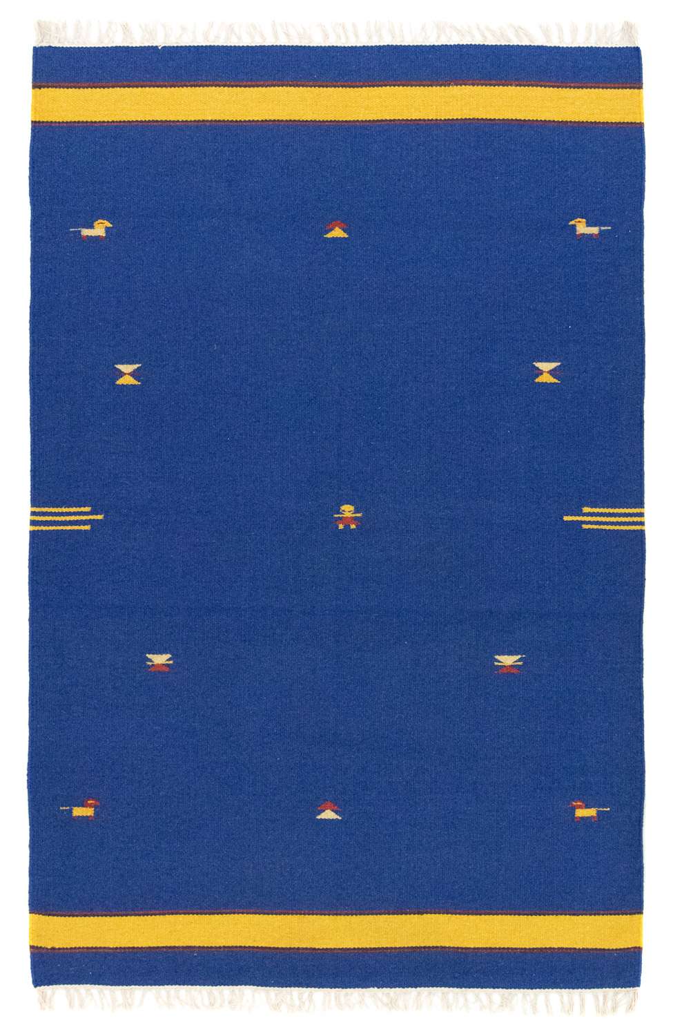 Dywan Kelim - modny - 180 x 120 cm - niebieski