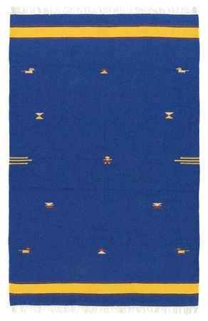 Alfombra Kelim - Tendencia - 180 x 120 cm - azul