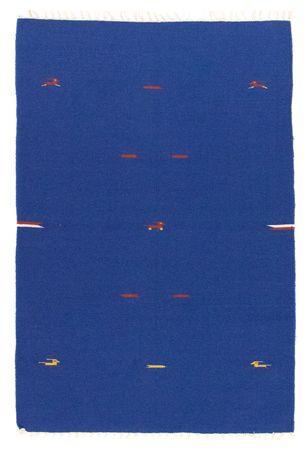 Tapis Kelim - Tendance - 180 x 120 cm - bleu