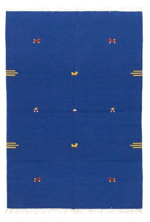 Tapete Kelim - Trendy - 180 x 120 cm - azul