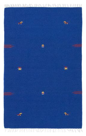 Tapis Kelim - Tendance - 180 x 120 cm - bleu