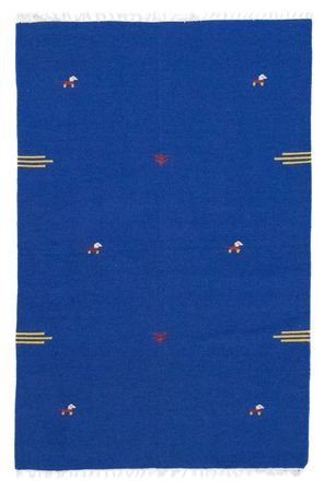 Tapete Kelim - Trendy - 180 x 120 cm - azul